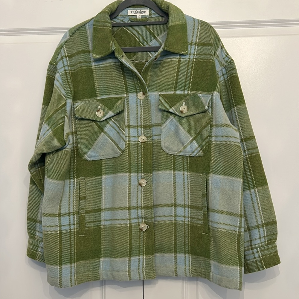 Workshop Plaid Shacket - image 2